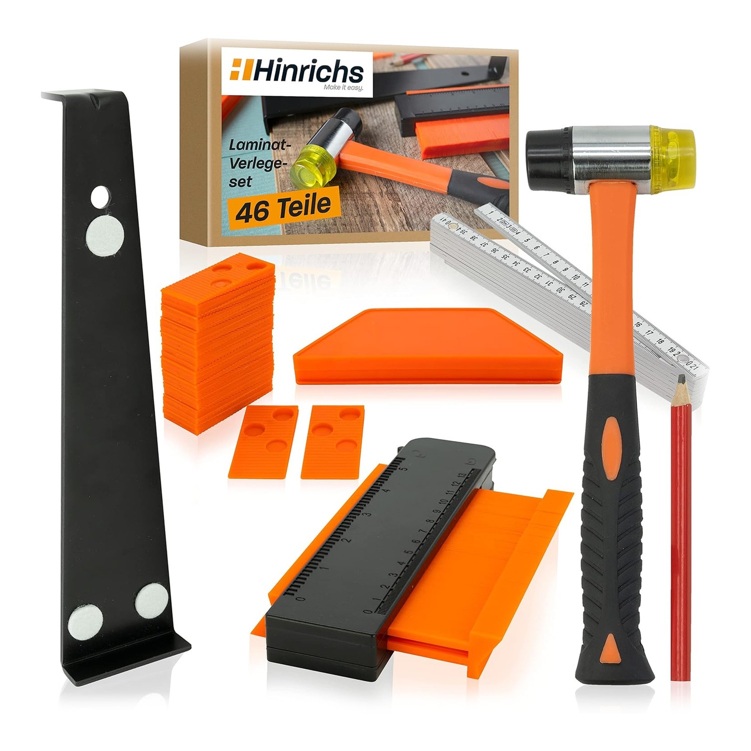 Laminat Verlegeset – 46-teiliges Komplettset