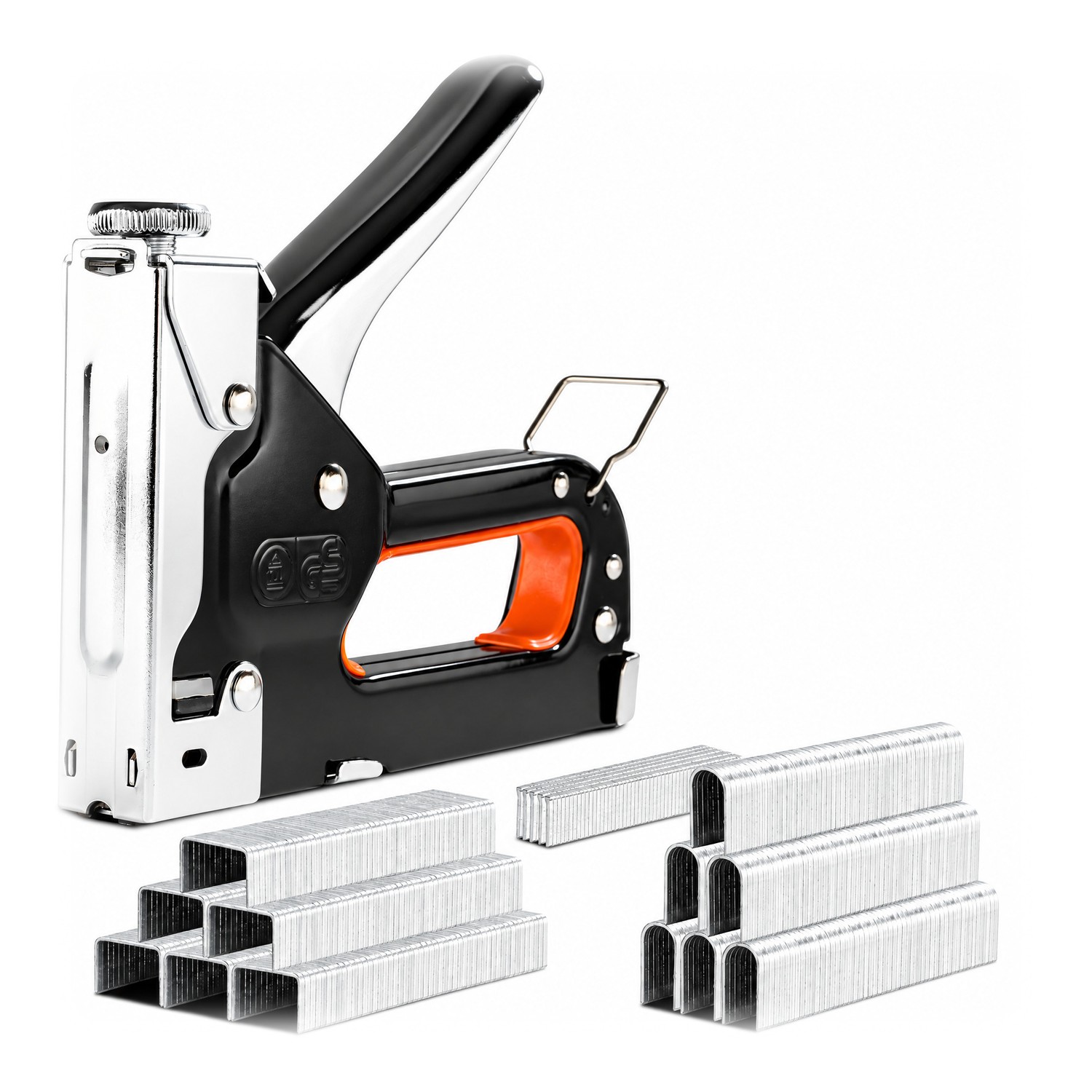 3-in-1 Handtacker Set mit Klammern, Nägeln & Cuttermesser