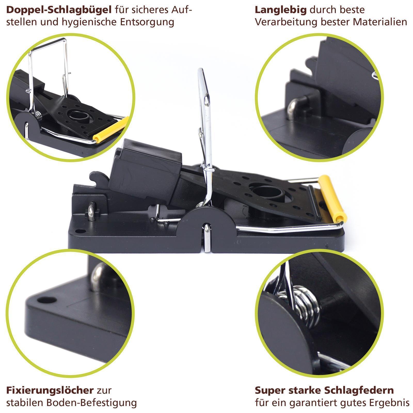 Mausefallen 10er Set – giftfrei & wiederverwendbar