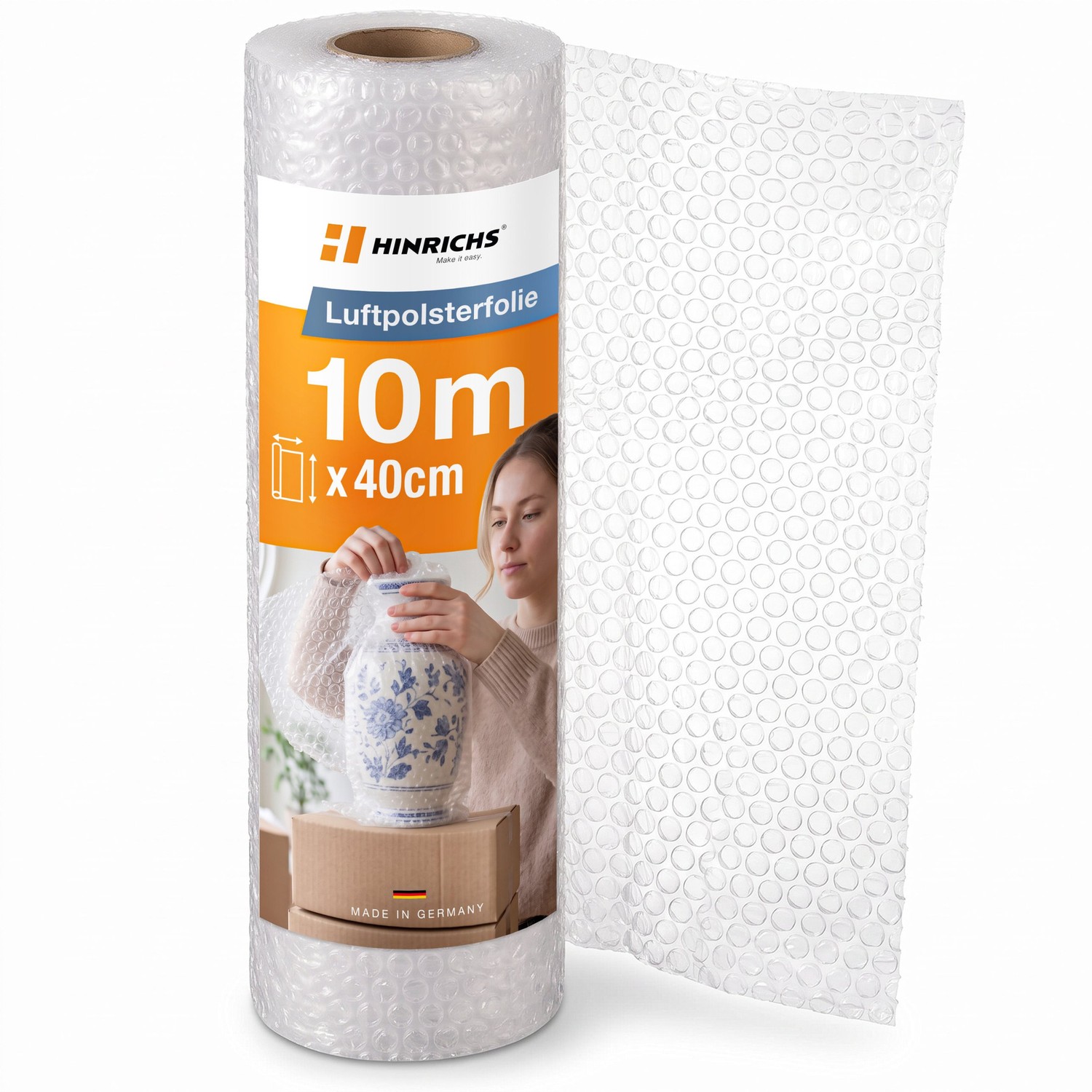 Luftpolsterfolie 10m x 40cm – Noppenfolie
