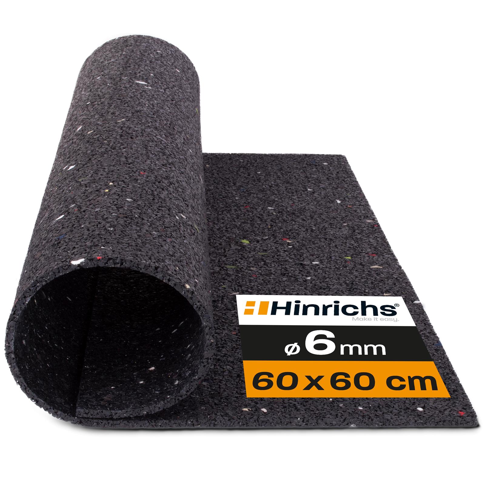 Antivibrationsmatte für Waschmaschinen und Geräte – rutschfest, schalldämmend, robust Schwarze Antivibrationsmatte mit geriffelter Oberfläche, rechteckig zugeschnitten, liegt flach auf weißem Hintergrund.