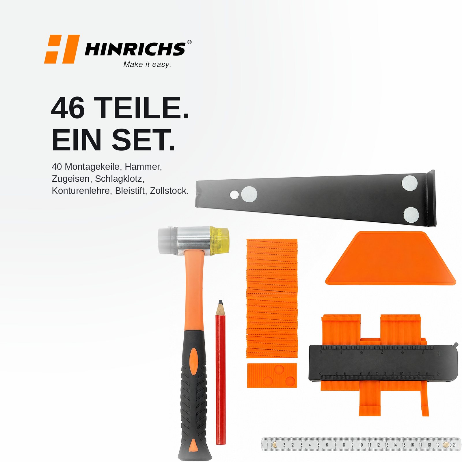 Laminat Verlegeset – 46-teiliges Komplettset – Bild 2