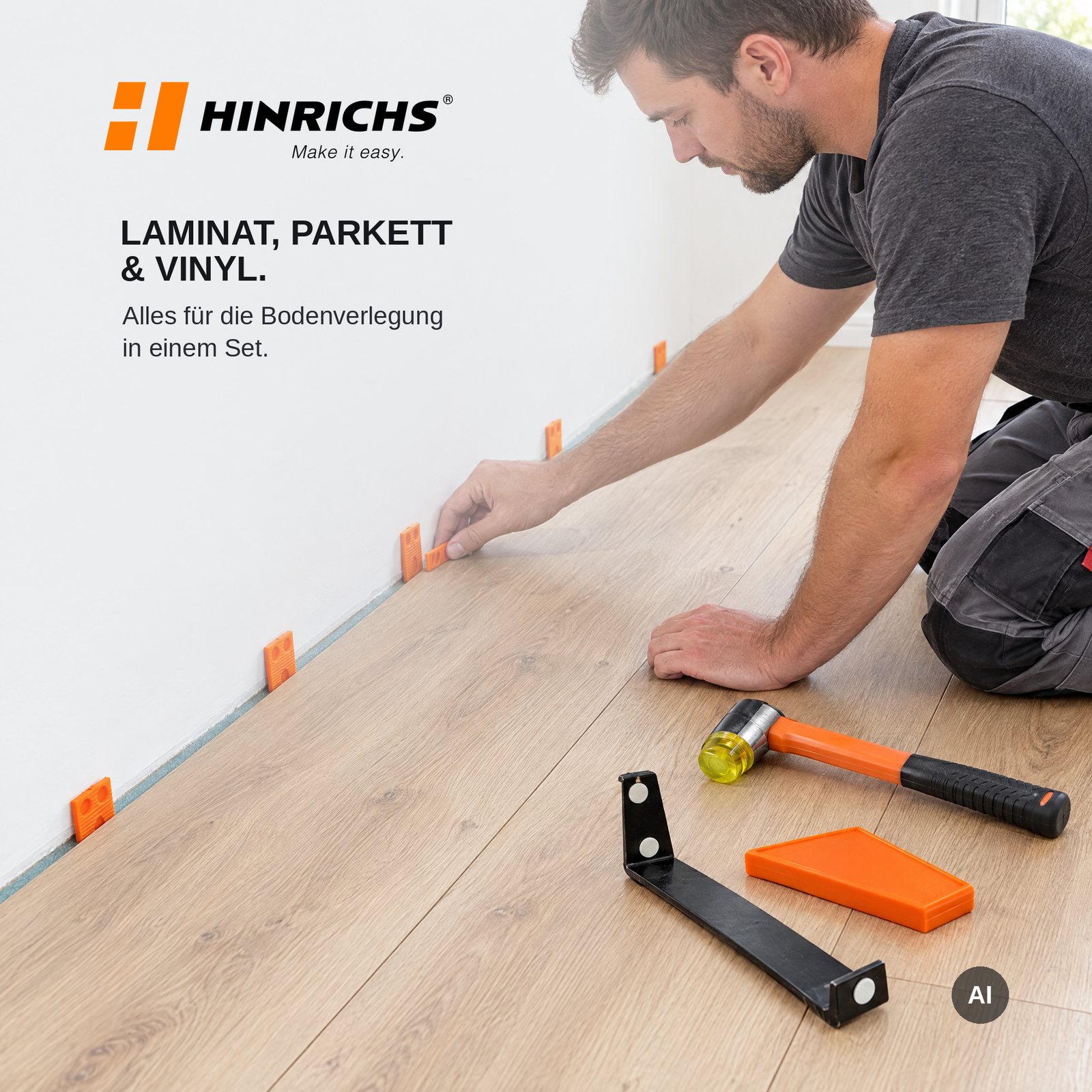 Laminat Verlegeset – 46-teiliges Komplettset – Bild 8