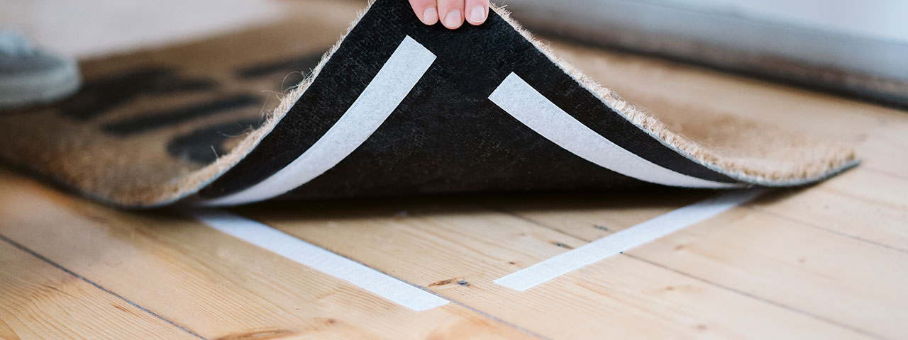 Selbstklebendes Klettband Schwarz – Stark haftend & individuell zuschneidbar Schwarzes Klettband, zusammengerollt, mit sichtbarer Haken- und Flauschseite, vor weißem Hintergrund.
