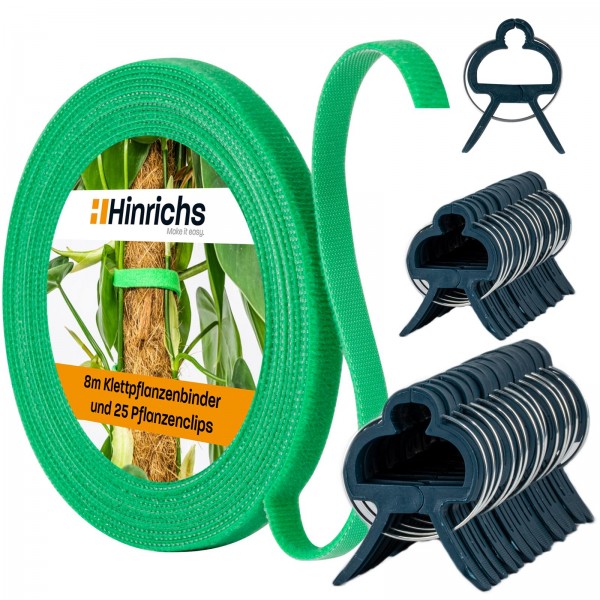 Hinrichs Pflanzenbinder Klett inklusive Clips