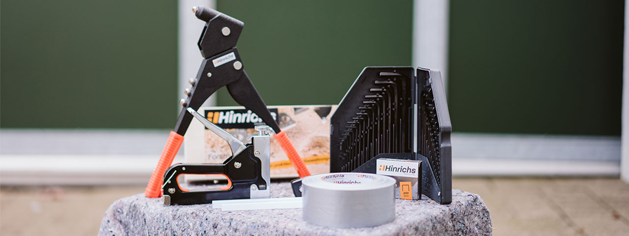 Hinrichs Werkzeugsortiment für Haus, Werkstatt und Garten